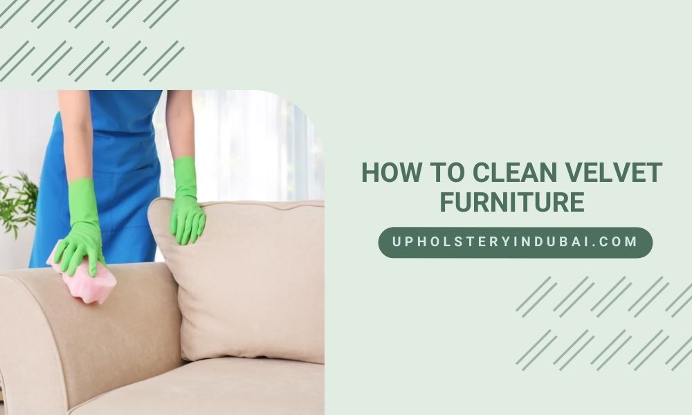 clean velvet furniture