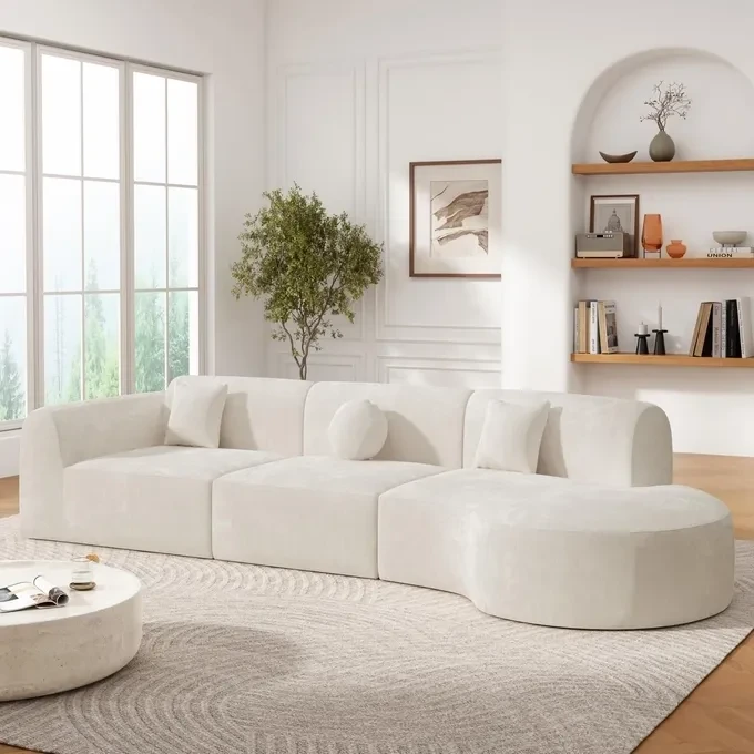 Modern Curved Sectional Sofa