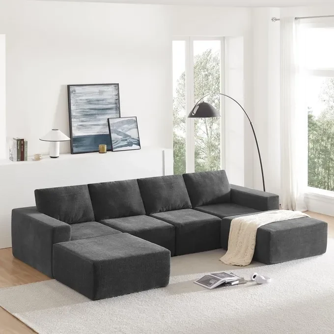 Modular U Shaped Sectional Sofa